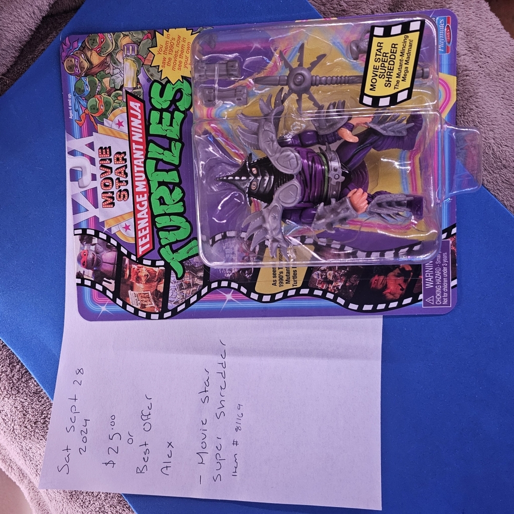 Tmnt playmate movie star supper shredder new in the box